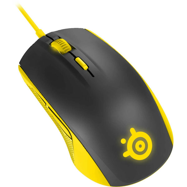 souris steelseries rival 100 jaune